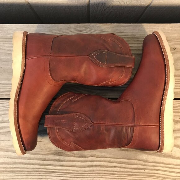 Tecovas Knox Mens Wedge Roper Briar Leather Western Boots 9 D 1025 - Picture 6 of 15